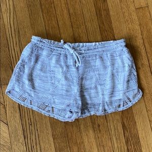 Prana swim shorts. Crochet with liner. Small.